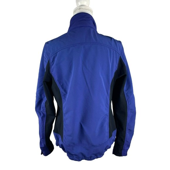 LL Bean Jacket Purple Spandex Full Zip Mock Neck Longsleeve Woman Small - Picture 2 of 9